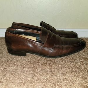 To Boot New York Adam Derrick 1929 Brown Penny Loafers Men's Size 9.5 Italy